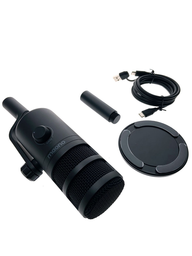 картинка Микрофон MAONO динамический, модель PD100U, черный 