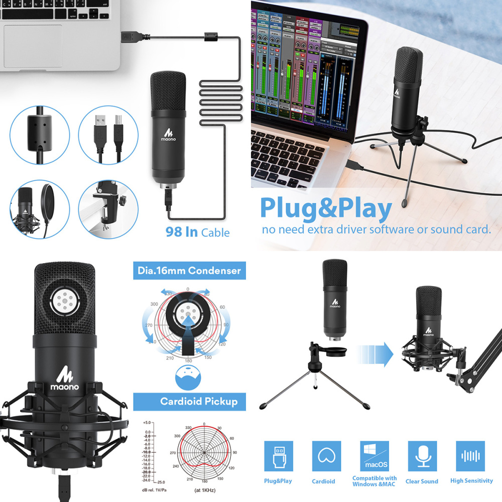 картинка Микрофонный комплект MAONO, AU-A04Plus  