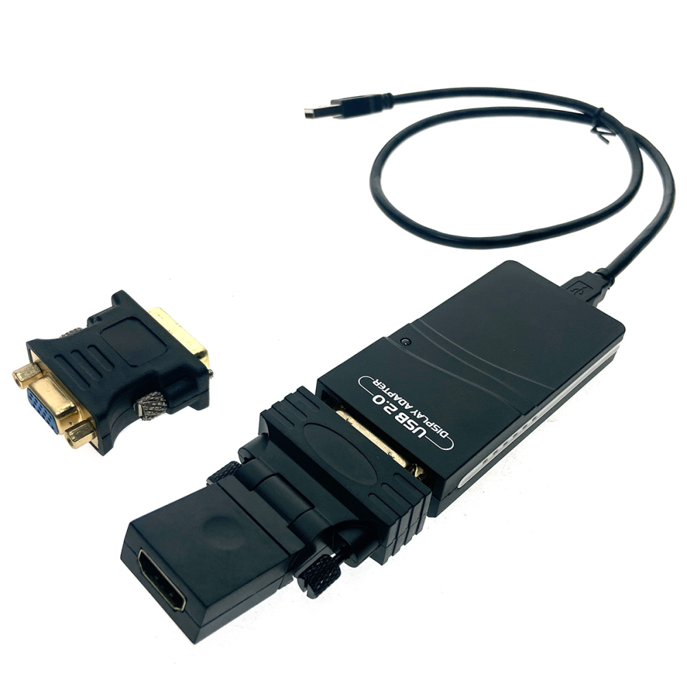 картинка Видеоконвертер USB 2.0 to VGA/HDMI/DVI, Full HD 1080p, H000USB Espada чипсет DisplayLink DL-165  