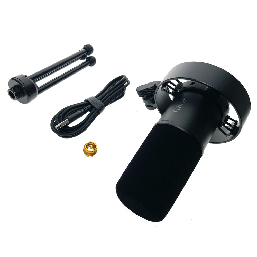 картинка Микрофон динамический / гибридный Fifine K688 USB/XLR 