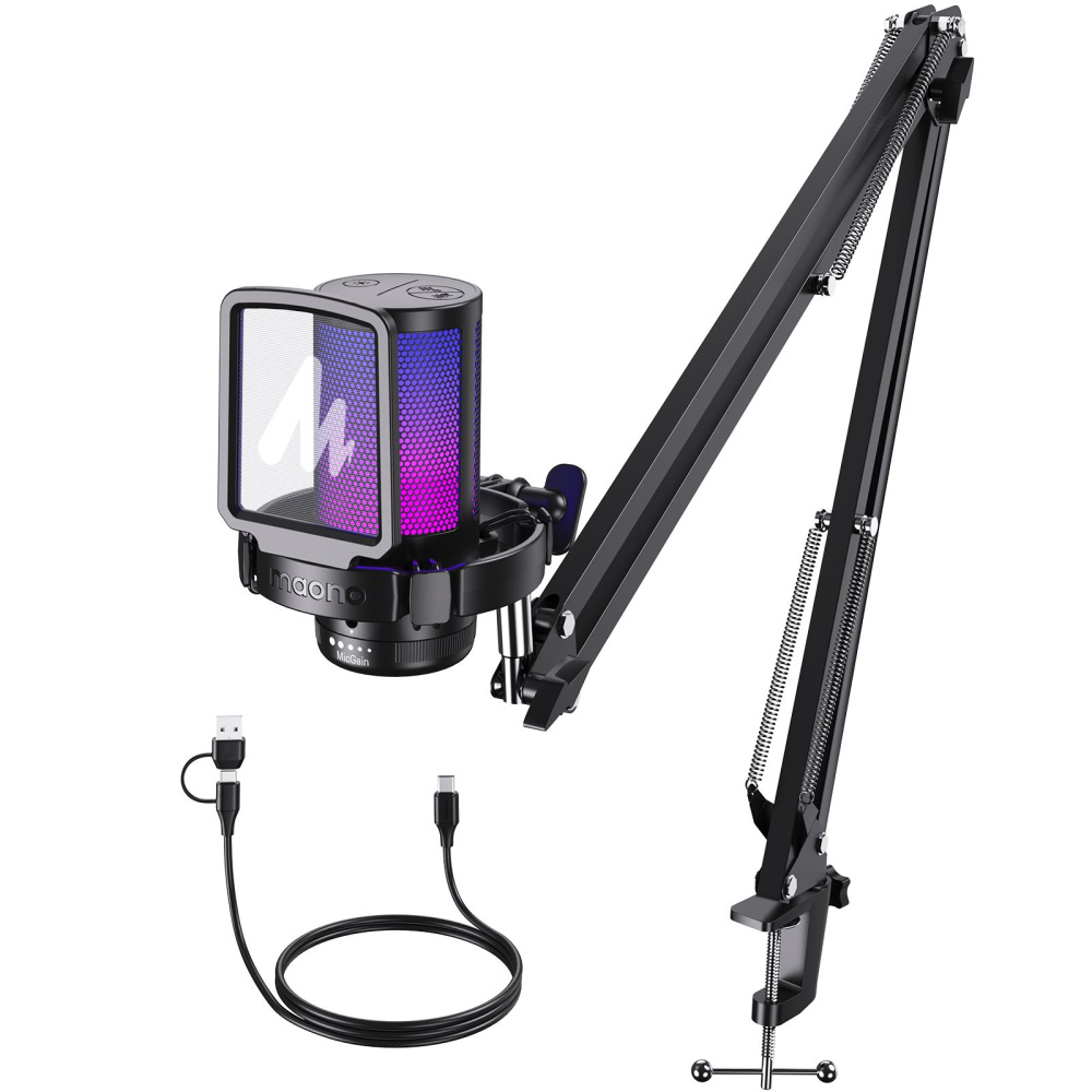 картинка Микрофон MAONO c RGB подстветкой, модель DGM20S 