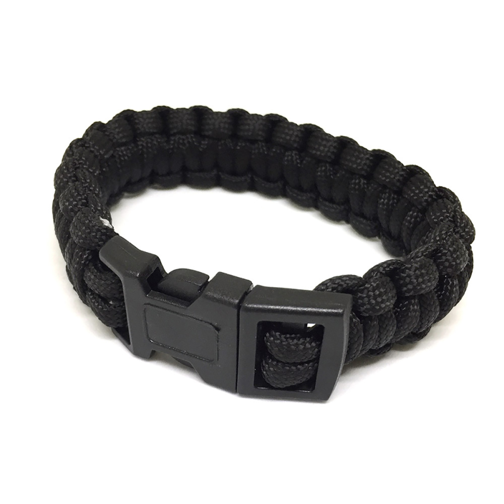 картинка Браслет из паракорда, цвет черный 