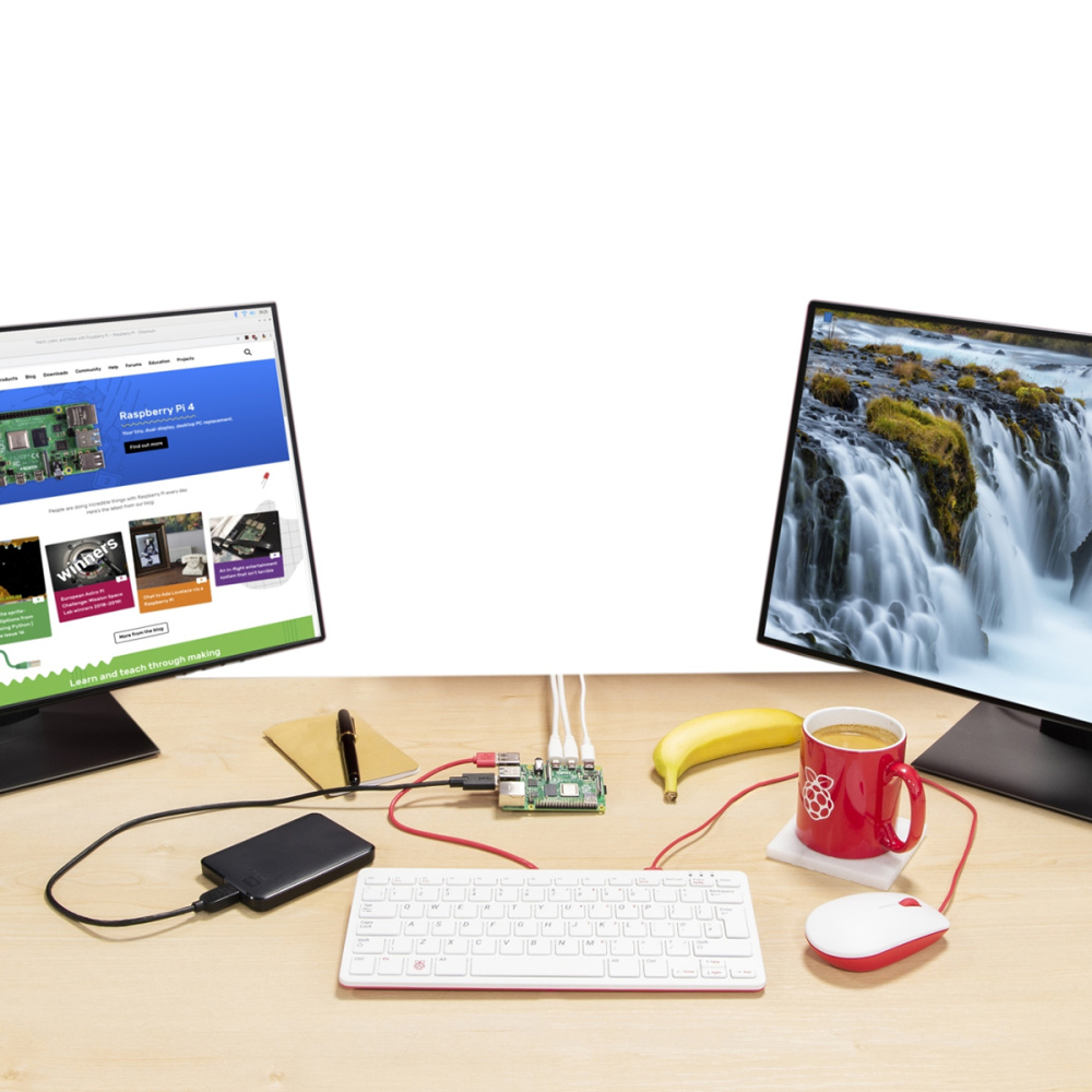картинка Микрокомпьютер Raspberry Pi 4 Model B 1Gb              
