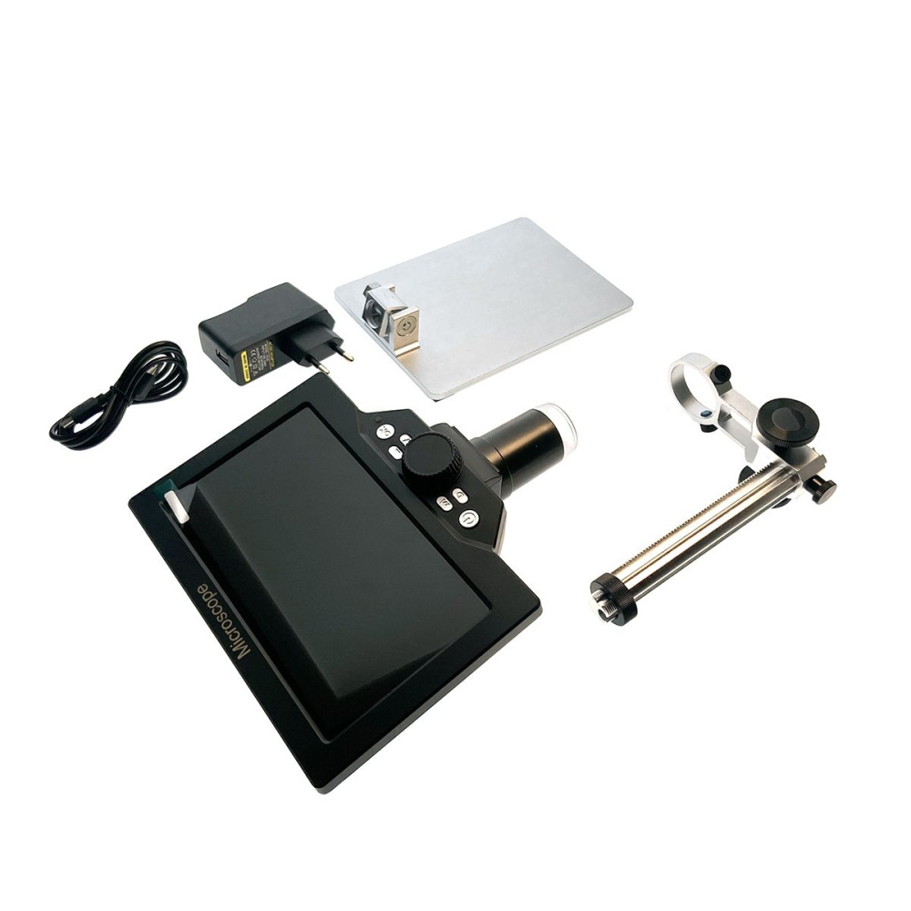 картинка Микроскоп E-G1200A USB Espada 12Мп с дисплеем и подставкой 