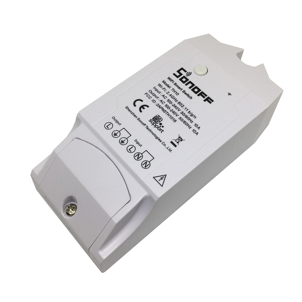 картинка Выключатель / Переключатель WiFi TH10 Sonoff без датчиков 