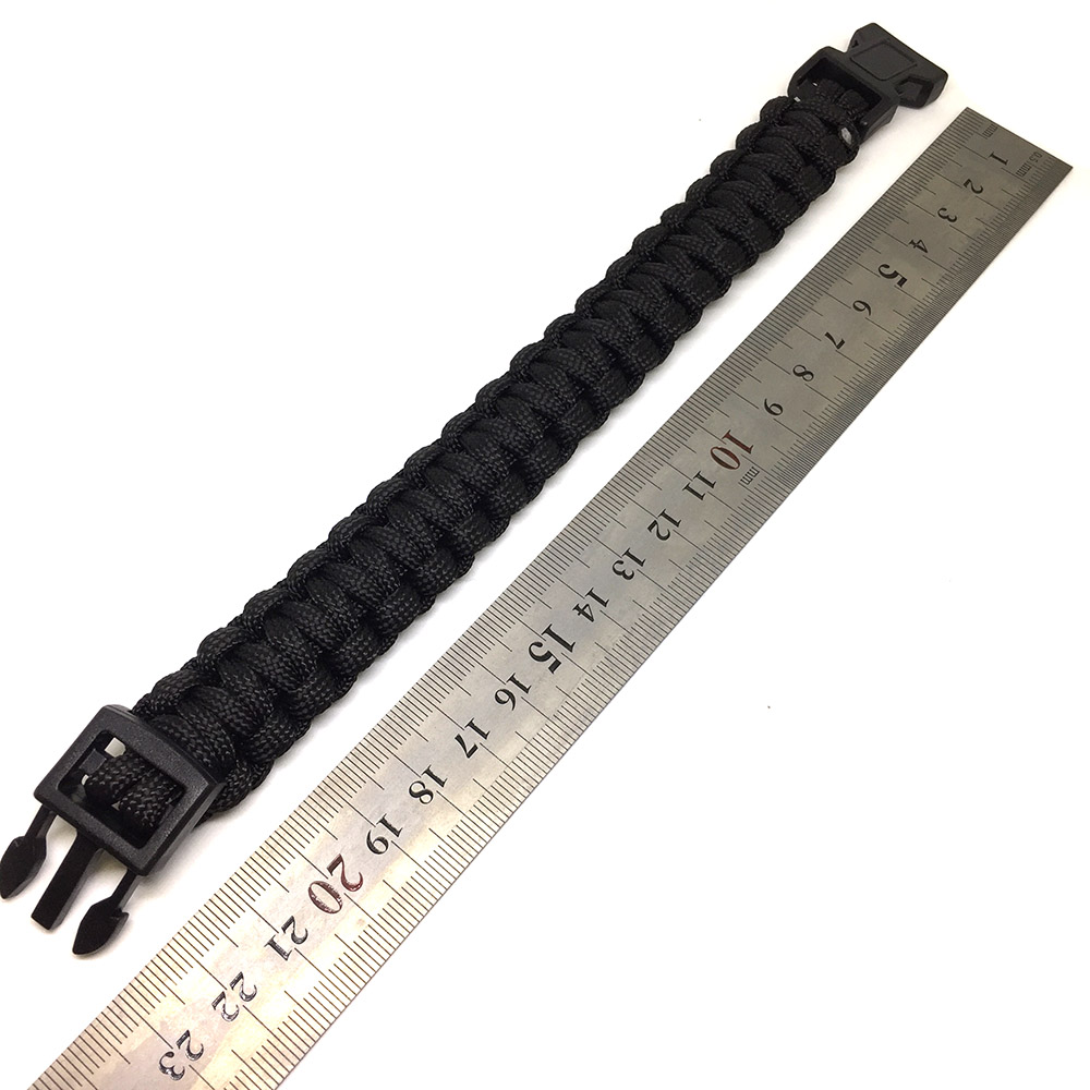 картинка Браслет из паракорда, цвет черный 