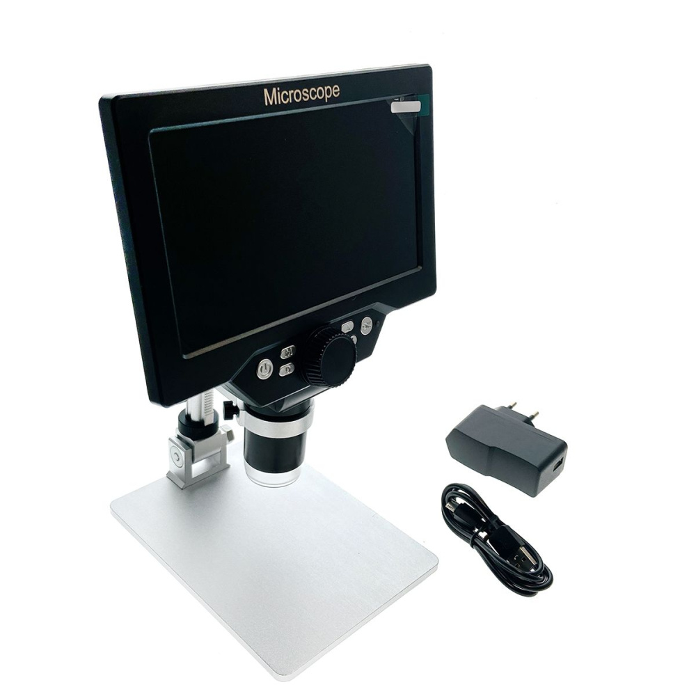 картинка Микроскоп E-G1200A USB Espada 12Мп с дисплеем и подставкой 