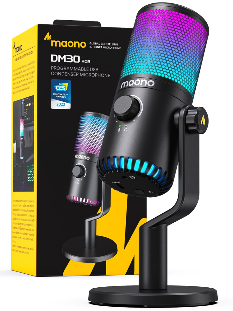 картинка Микрофон MAONO DM30 RGB 