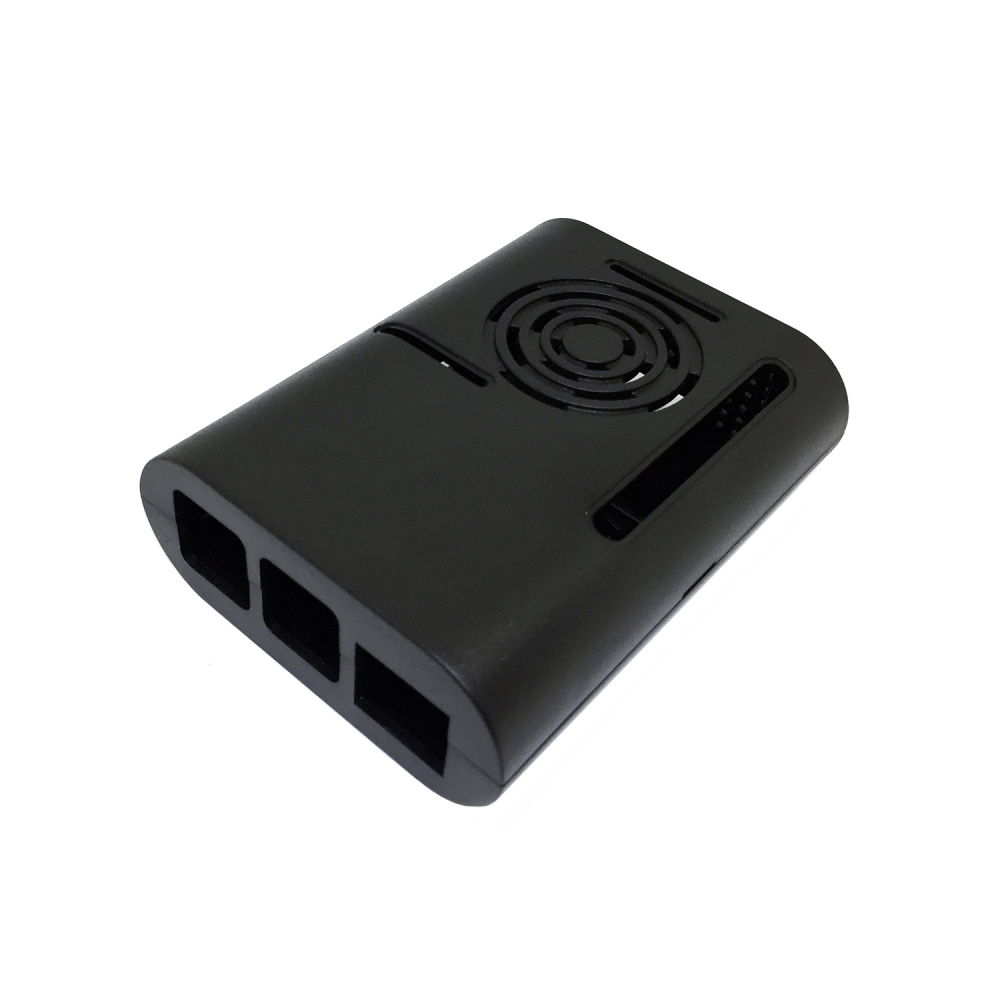 картинка Корпус для Raspberry Pi 4 model B, черный, CaseRaspPI4 