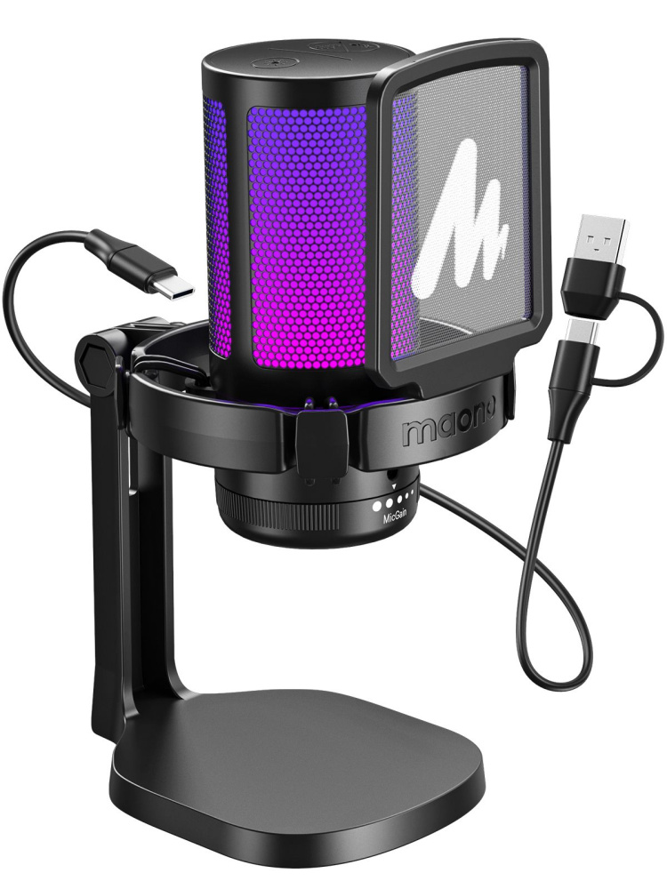 картинка Конденсаторный игровой Микрофон для ПК MAONO, DGM20 