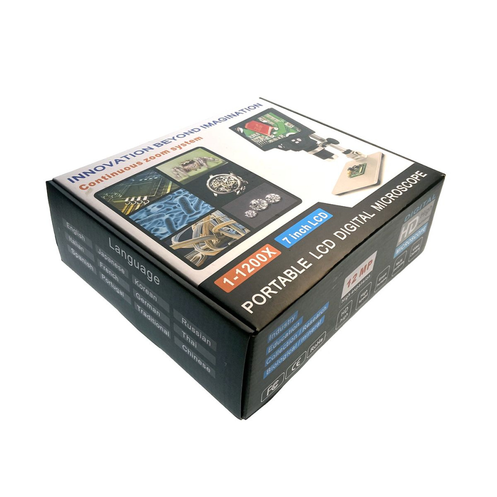 картинка Микроскоп E-G1200A USB Espada 12Мп с дисплеем и подставкой 