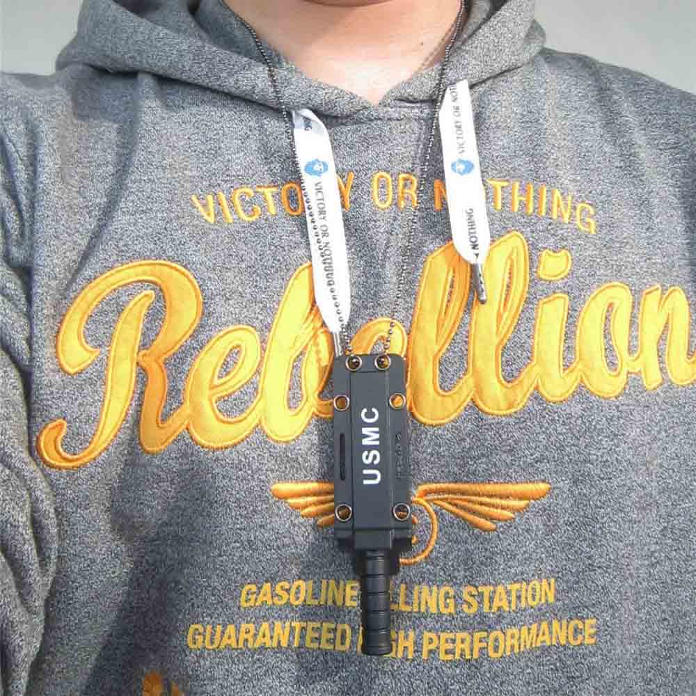 картинка Мини - нож USMC тип KA-BAR, цвет черный 