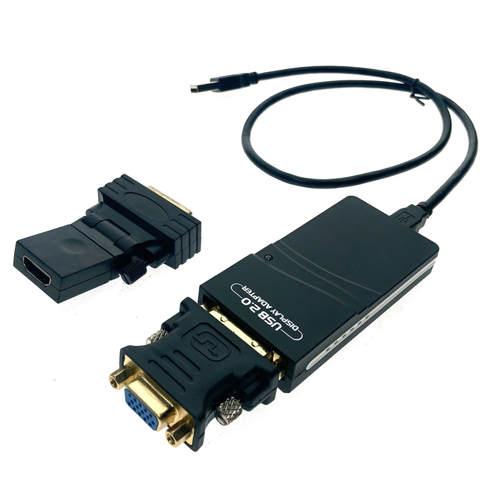 картинка Видеоконвертер USB 2.0 to VGA/HDMI/DVI, Full HD 1080p, H000USB Espada чипсет DisplayLink DL-165  